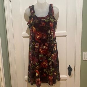 Karen Kane Floral knit tank dress large